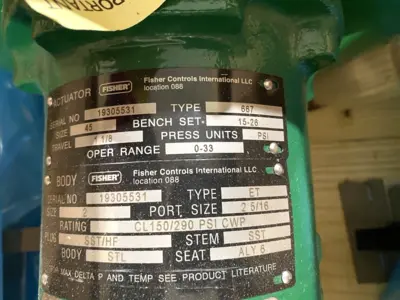 New | in-Stock Emerson Fisher Type 667, Type ET Pump & Valve Parts Michigan US | Maverick Industrial Sales #1398119