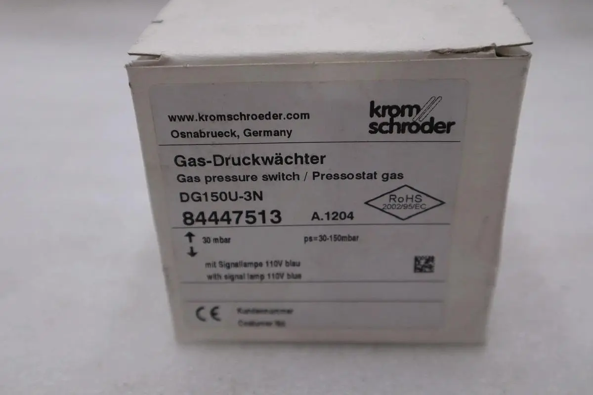 NEW KROM SCHRODER DG150U-3N 84447513 GAS PRESSURE SWITCH STOCK H562A