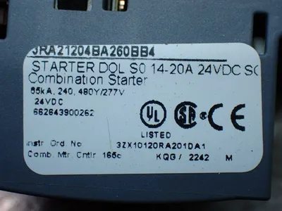 New | in-Stock SIEMENS 3RA21204BA260BB4 Starters Ohio US | HGR 24 #1084795