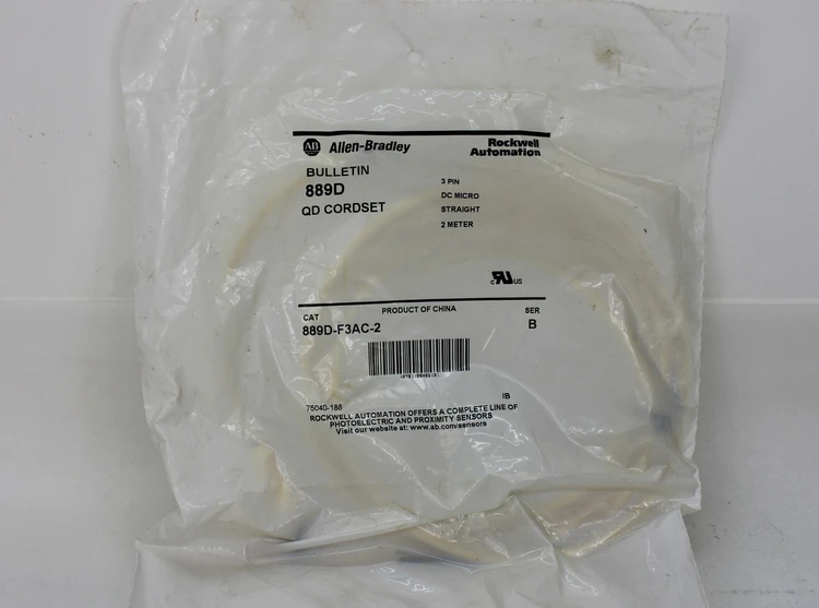 New | in-Stock ALLEN BRADLEY 889D-F3AC-2 Cable & Wire | Industrial Parts R Us Inc. #360516