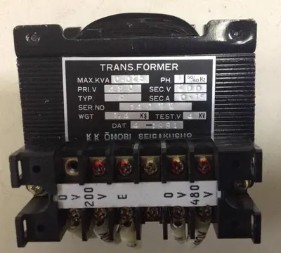 USED KK OMORI SEISAKUSHO TRANSFORMER675