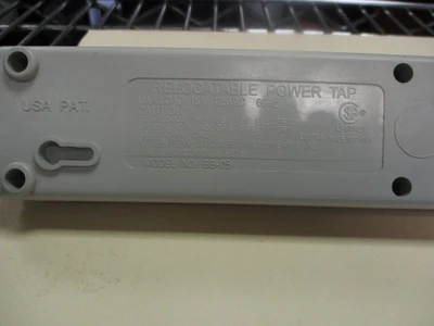 Used BB-05 Relocatable 6-Outlet Power Supply (15 Amps, 125 Vac, 60 Hz)