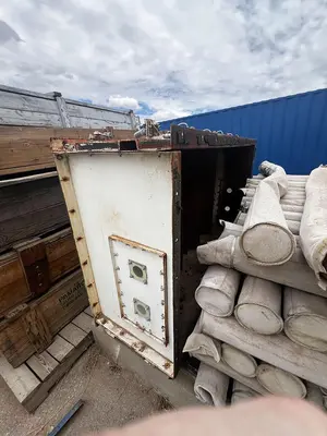 Air conveying scrap system with 100's of feet of piping