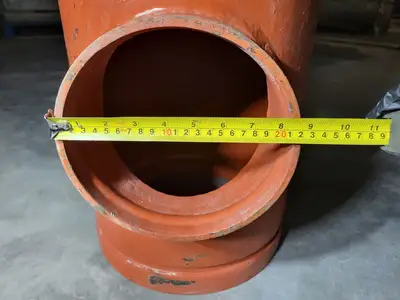 13"x13"x8" Grooved End Reducing Tee Fitting