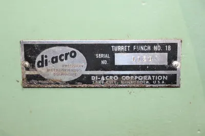 Diacro No. 18 Turret Punch