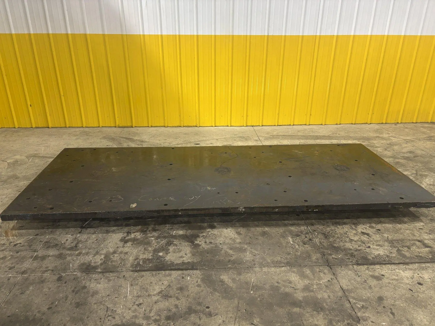 48" X 120" X 2" THICK STEEL FLOOR / BOLSTER PLATE: STOCK #22735