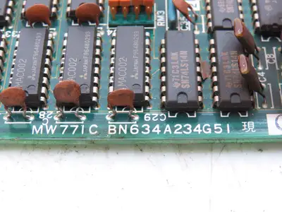Mitsubishi BN634A234G51 CNC Printed Circuit Slot Rack Card PCB MW771C