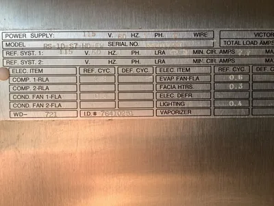 152-0398 Victory RS-1D Self Contained Stainless Steel Cooler