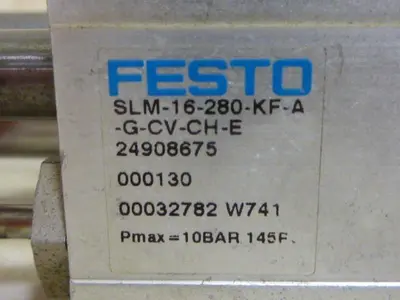 USED FESTO SLM-16-280-KF-A-G-CV-CH-E