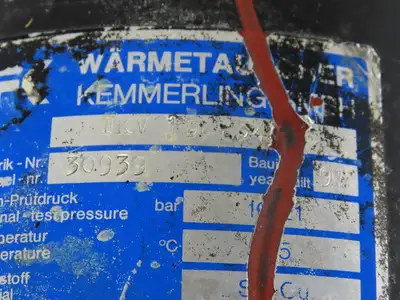 CEA FK Waermetauscher FKV-194.54.76 Shell & Tube Heat Exchanger 7"x34 16/21 Bar