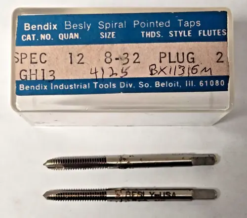 Lot of 2 Besly Tap 8 - 32 GH13 Plug 2 FL Brand New USA Made
