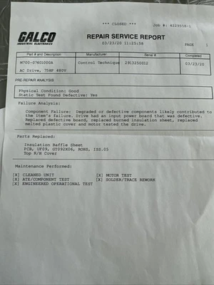 USED Emerson M700-07401000A
