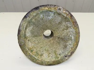 10" Cast Aluminum Pedestal Base Round Pipe Conveyor Leg Stand Adj Height