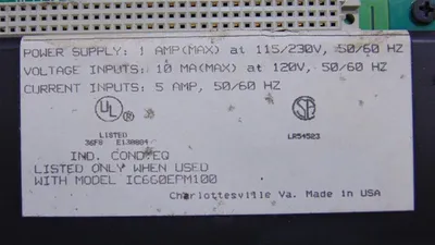 GE Fanuc IC660TPM100B Genius PowerTRAC Terminal Assembly Used