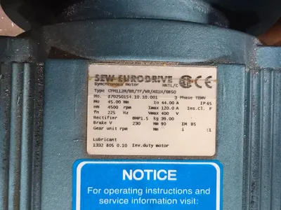 USED SEW-EURODRIVE CPM112M/BR/TF/VR/AS1HSB50