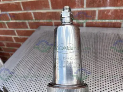 USED PALL MSS 4463 G08 H4 STAINLESS STEEL FILTER HOUSING W/ FILTER, 4" FLANGE FITTING