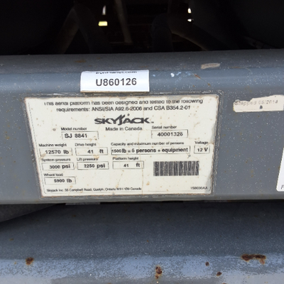 USED 2014 Skyjack SJ8841 RT