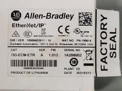 NEW ALLEN-BRADLEY 193-ECM-ETR