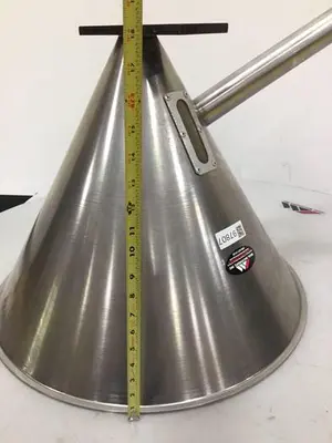 USED METAL FABRICATOR HOPPER18IN