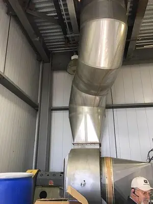 Spray dryer 7,000 lbs. Per hour evap. V-bottom dryer three nozzles #3653507