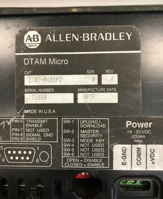 USED Allen-Bradley 2707-M485P3