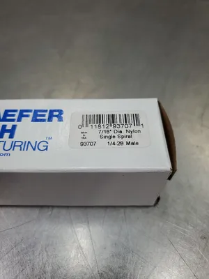 Schaefer Brush 7/16" Dia. Nylon Single Spiral 1/4-28 Male (93707) 6E-15