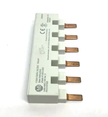 New | in-Stock Allen-Bradley Ser. D MCB Busbar Accessory, 6-Pins, 1-Phase Bus Bars & Plugs Michigan US | Maverick Industrial Sales #1390630