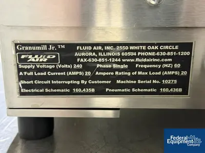 Used Fluid Air _UNKNOWN_ Pulverizers & Hammermills Ohio US | Federal Equipment Company #1337787