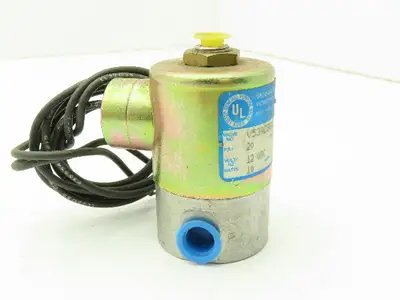 Honeywell Skinner V53ADB2020 Solenoid Valve 3-Way NC 12VDC 20 PSI 1/4" NPT