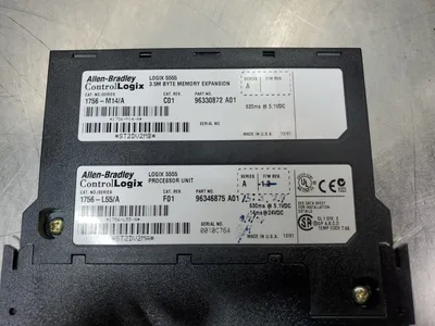 Allen-Bradley 1756-L55/A Logix Processor Unit w/1756-M14/A Exp. Module. 3C-18