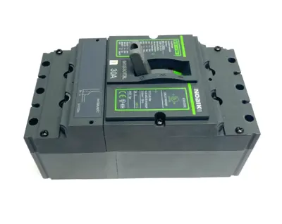 USED NOARK MOLDED CASE CIRCUIT BREAKER CAT A, HACR TYPE, 3-POLE