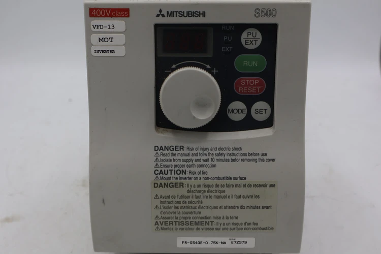 Used MITSUBISHI FR-S540E-0.75K-NA Variable Speed Drives Connecticut US | BG Industrial Surplus #472911