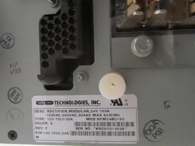 C & D HFM24BC150 100.7520.24A Modular Power Rectifier 24V 150 Amp 183-264VAC