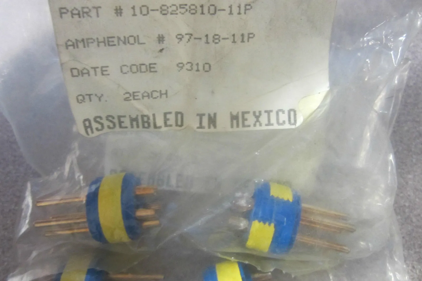 4 NEW AMPHENOL 97-18-11P INSERT PIN 971811P