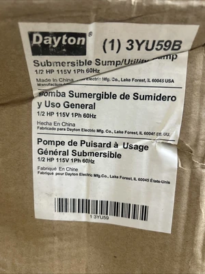 NEW Dayton 3YU59B
