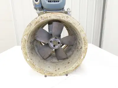 Fulta Electric DBRO3M236 Tube Axial Blower Duct Fan 14" 1000 CFM 220V 3PH