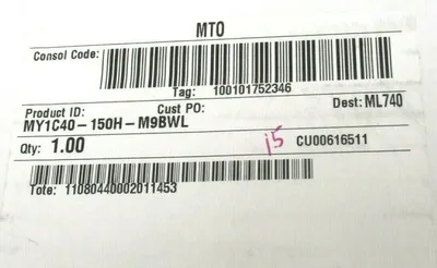 NEW SMC MY1C40-150H-M9BWL RODLESS CYLINDER MY1C40150HM9BWL