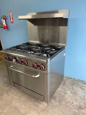 75-0408 Saba GR-36 6-Burner Natural Gas Stove Range with Oven