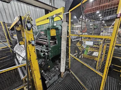 60” x .135” x 50,000 Lbs. Cincinnati/Herr-Voss Slitting Line  (Used)