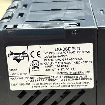 USED AutomationDirect D0-06DR-D