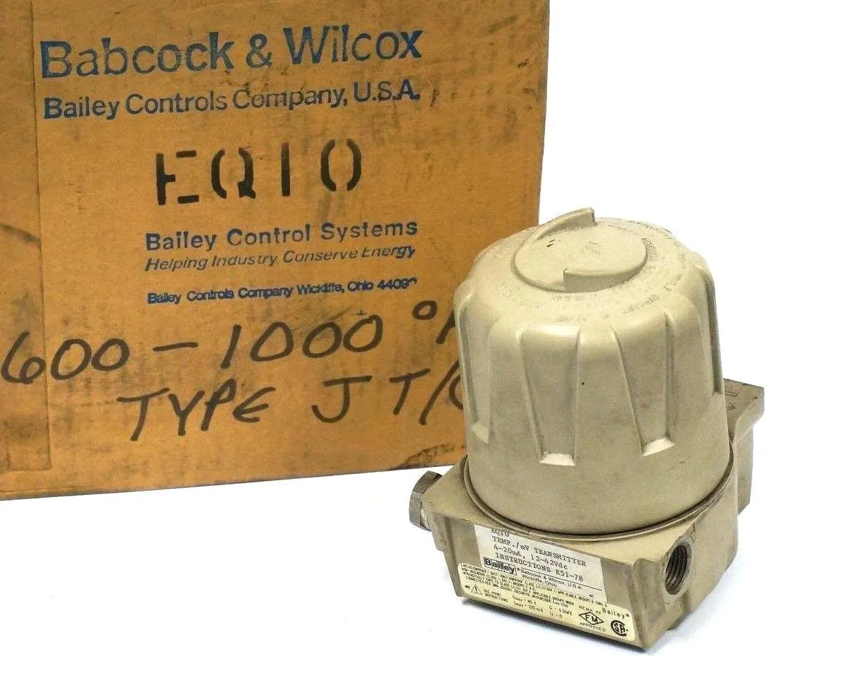 USED BABCOCK & WILCOX EQ10 TEMPERATURE TRANMITTER 12-42VDC