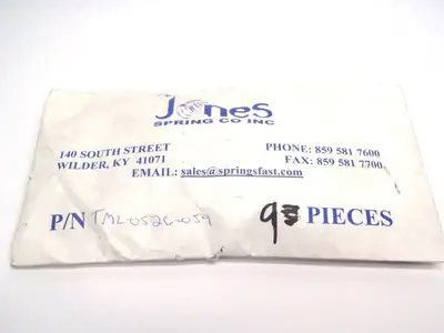 USED JONES SPRING CO GRAY SPRING 1/2" X 1/2"