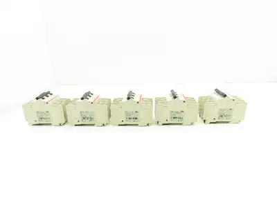 ABB S203UP-K6A 3-Pole Circuit Breaker 20A 480VAC 18-4AWG DIN Mountable Lot of 5