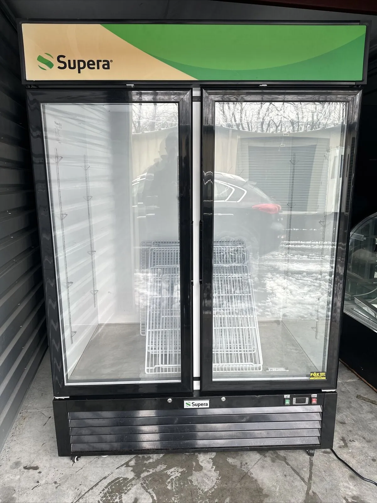 174-0115 Supera G2M-SW-48-W-1 2 Glass Door Self Contained Cooler