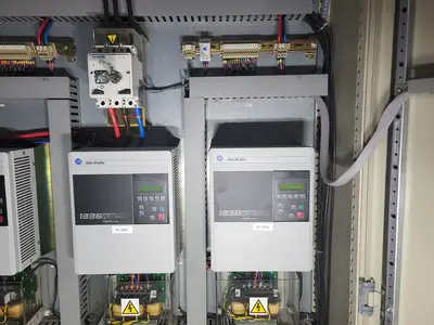 Variable Speed Drive Control Panel - Allen Bradley 1336 Plus II - 600V - Rotary Valve System - NEMA 12