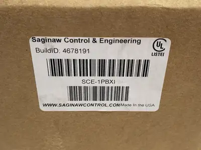 NEW SAGINAW CONTROL & ENGINEERING PUSHBUTTON ENCLOSURE 4" X 4"