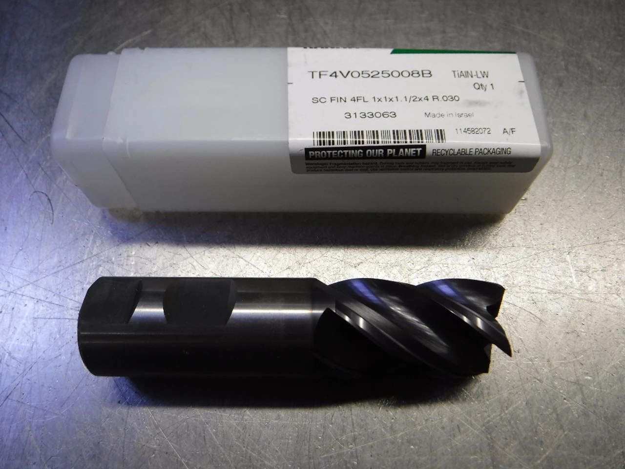 Widia/Hanita 1" 4 Flute Carbide Endmill 1" Shank TF4V0525008B (LOC1461)