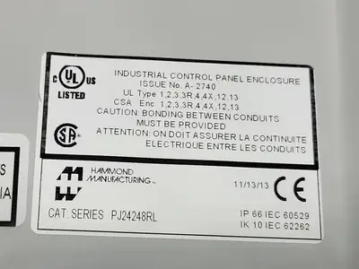 NEW HAMMOND MANUFACTURING PJ24248RL