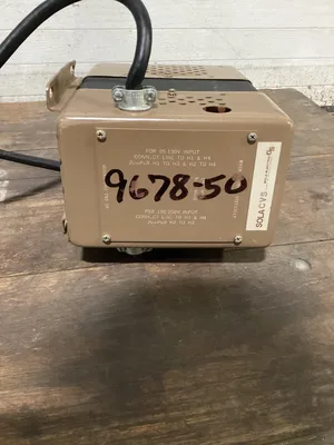 Sola Constant Voltage Transformer; 95-130-190-260; 120V 60Hz