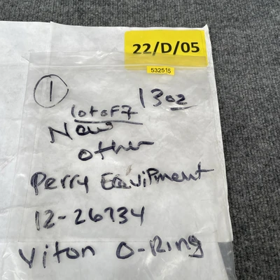 New | in-Stock Perry Equipment 12-26734 Seals & Gaskets California US | Davliegogo LLC #1707218